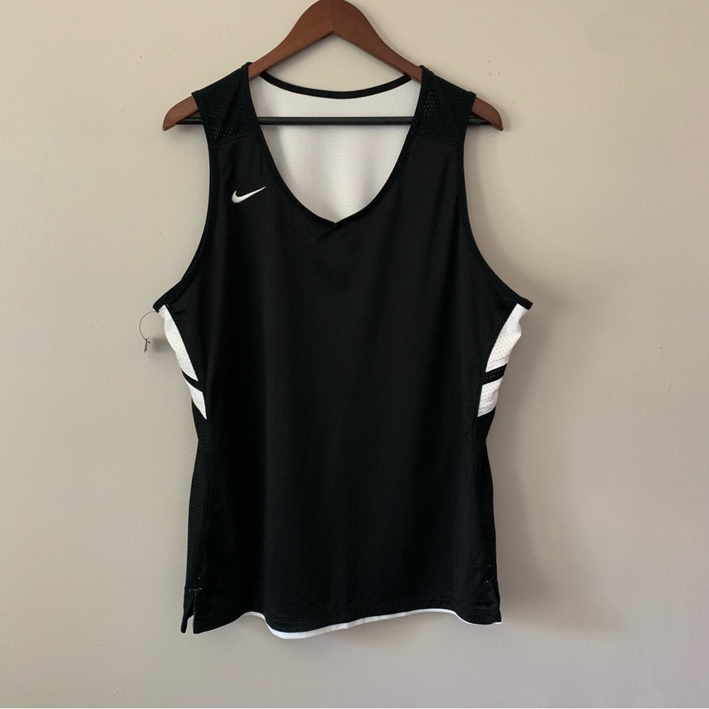 Nike Women’s Basketball Jersey Black White Reversible Tank Top XXL Athletic Gym